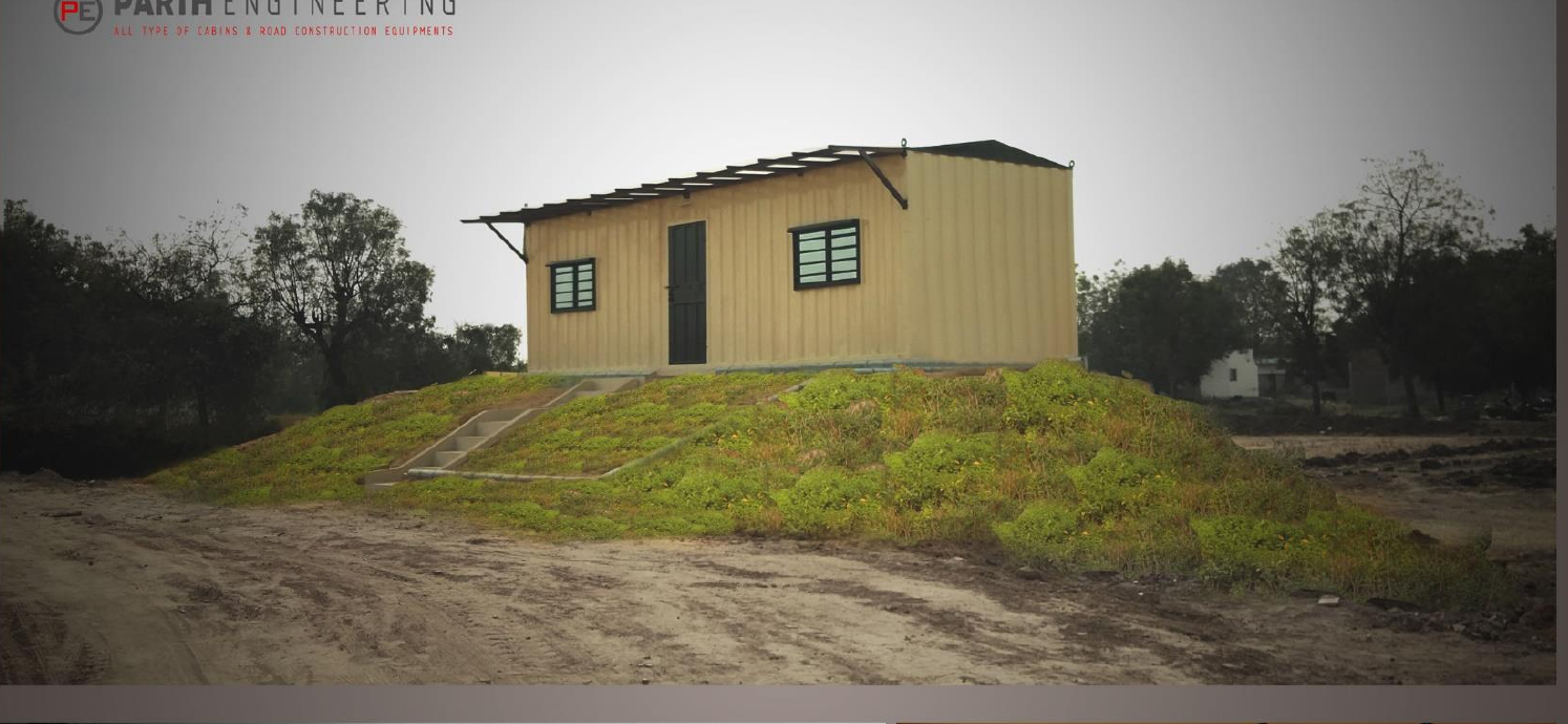 Elevated Site Office Cabin Installed on Project Mound